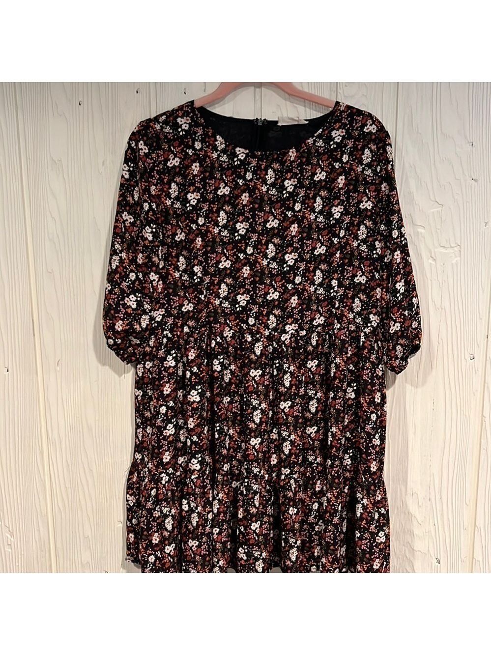 Altar'd State Floral Tiered Dress Medium